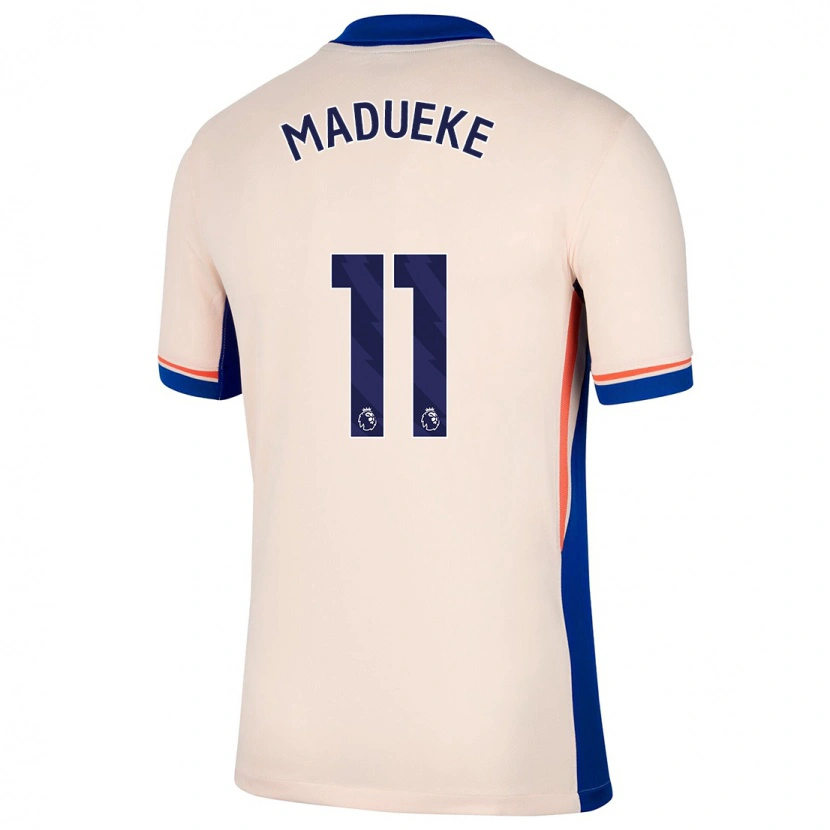 Danxen Bambino Maglia Noni Madueke #11 Beige Chiaro Kit Gara Away 2024/25 Maglietta