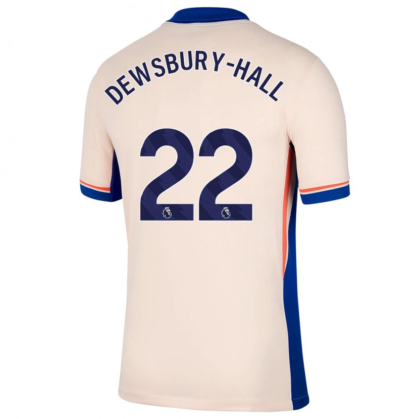 Danxen Bambino Maglia Kiernan Dewsbury-Hall #22 Beige Chiaro Kit Gara Away 2024/25 Maglietta