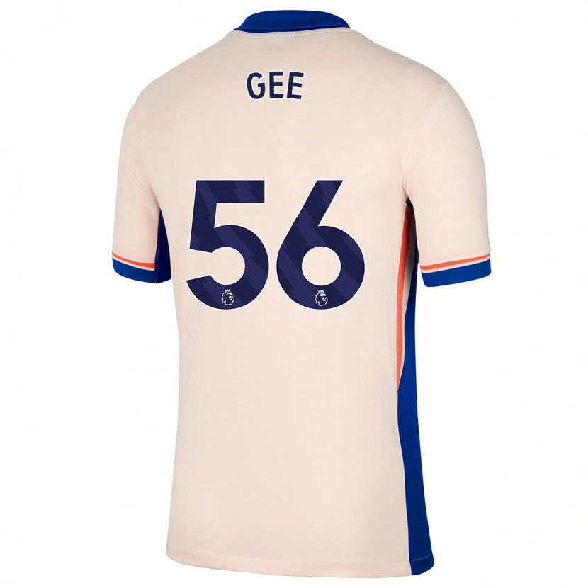 Danxen Bambino Maglia Billy Gee #56 Beige Chiaro Kit Gara Away 2024/25 Maglietta