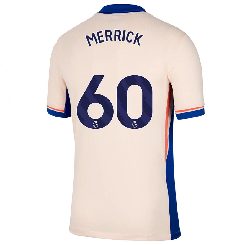 Danxen Bambino Maglia Max Merrick #60 Beige Chiaro Kit Gara Away 2024/25 Maglietta