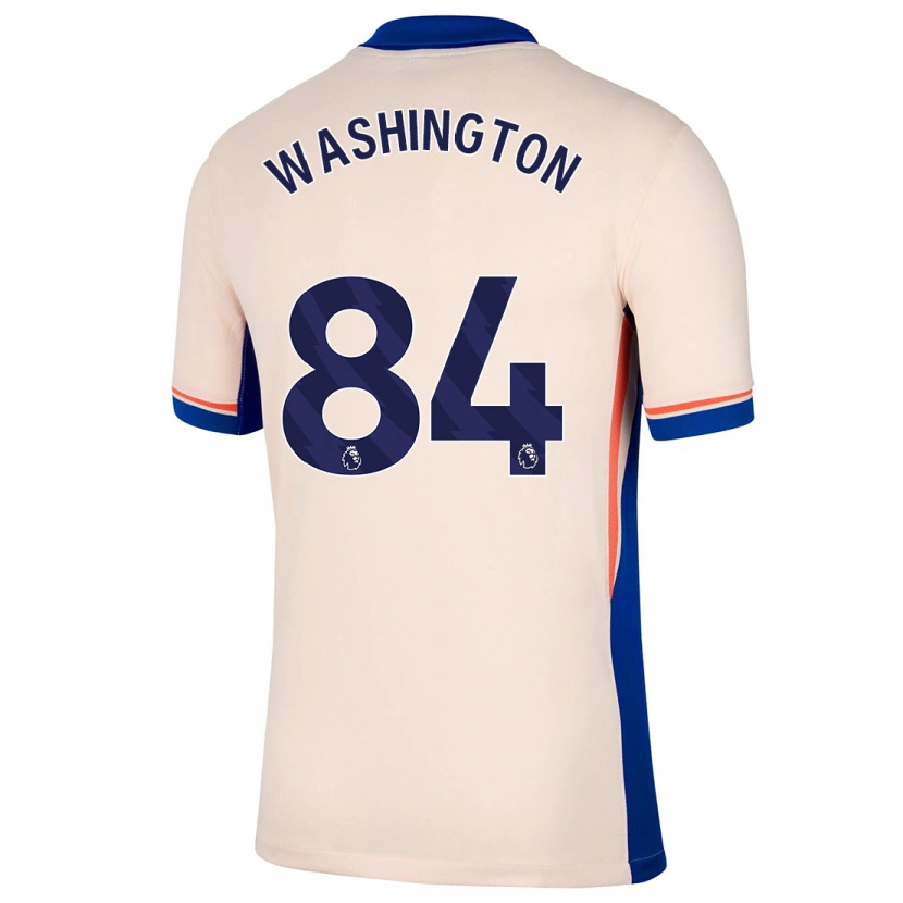 Danxen Bambino Maglia Marcell Washington #84 Beige Chiaro Kit Gara Away 2024/25 Maglietta