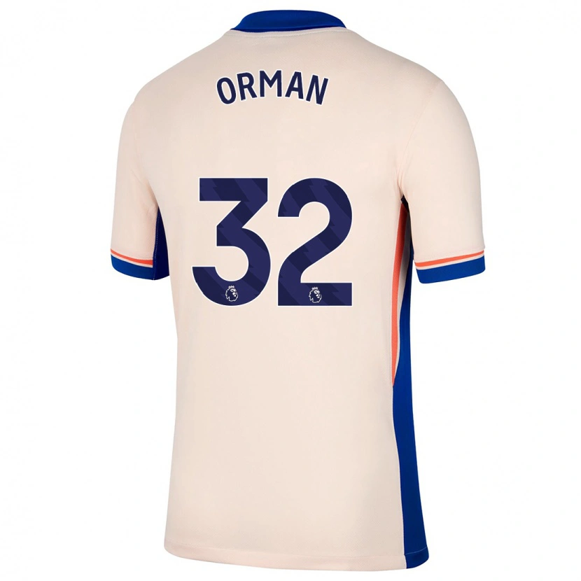 Danxen Bambino Maglia Emily Orman #32 Beige Chiaro Kit Gara Away 2024/25 Maglietta