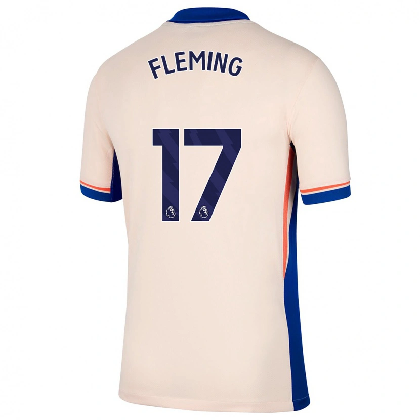 Danxen Bambino Maglia Jessie Fleming #17 Beige Chiaro Kit Gara Away 2024/25 Maglietta