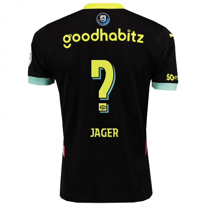 Danxen Bambino Maglia Elvic Mukena #0 Nero Giallo Kit Gara Away 2024/25 Maglietta
