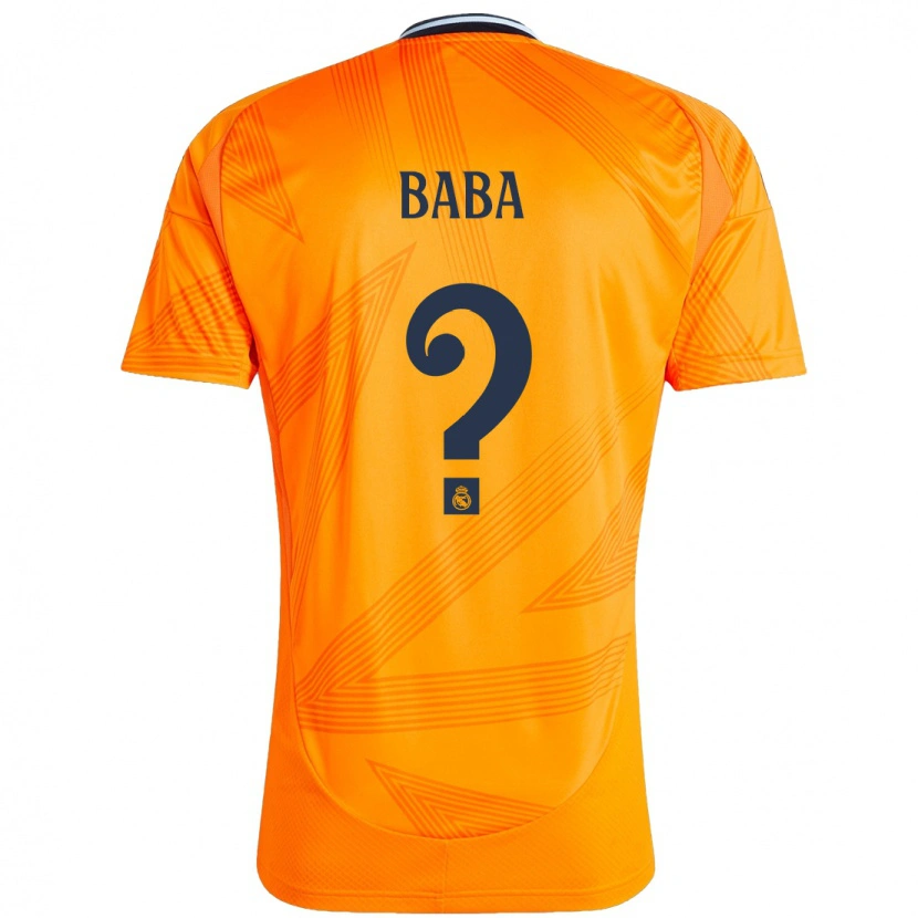 Danxen Bambino Maglia Baba Diocou #0 Arancione Kit Gara Away 2024/25 Maglietta