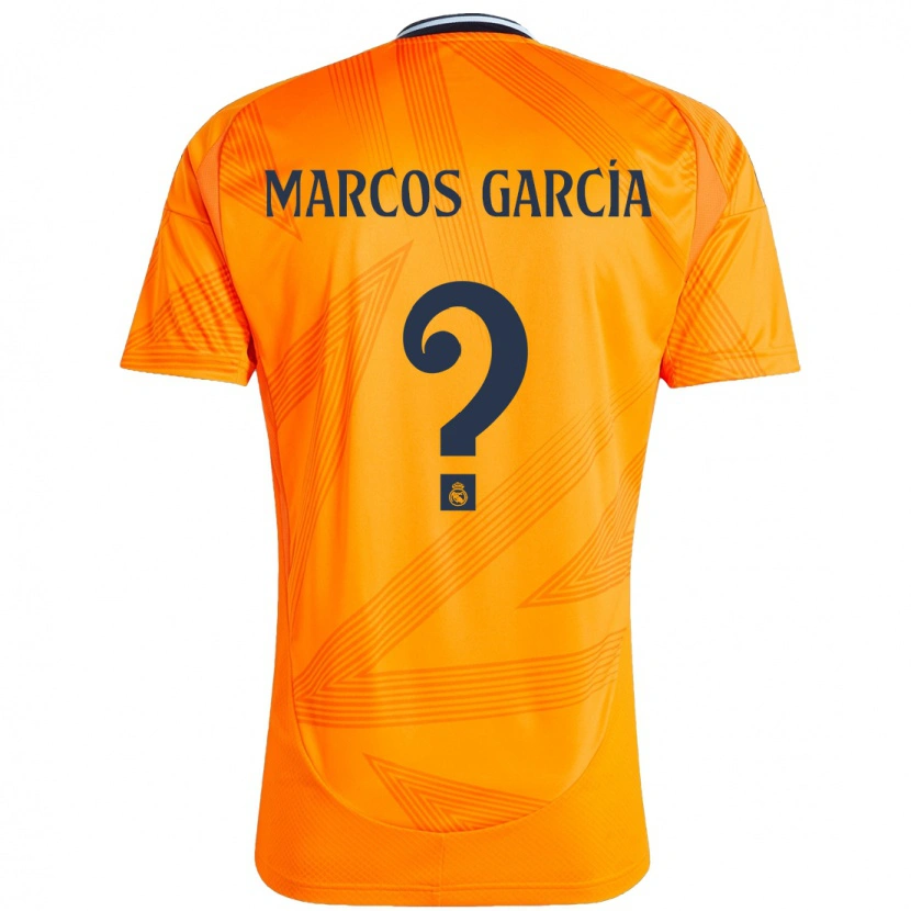 Danxen Bambino Maglia Marcos García #0 Arancione Kit Gara Away 2024/25 Maglietta