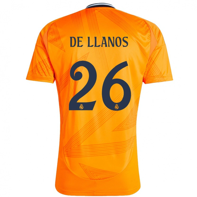 Danxen Bambino Maglia Hugo De Llanos #26 Arancione Kit Gara Away 2024/25 Maglietta