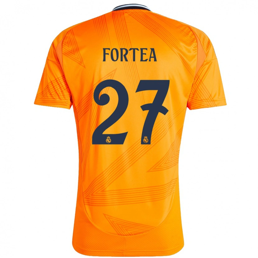 Danxen Bambino Maglia Jesús Fortea #27 Arancione Kit Gara Away 2024/25 Maglietta