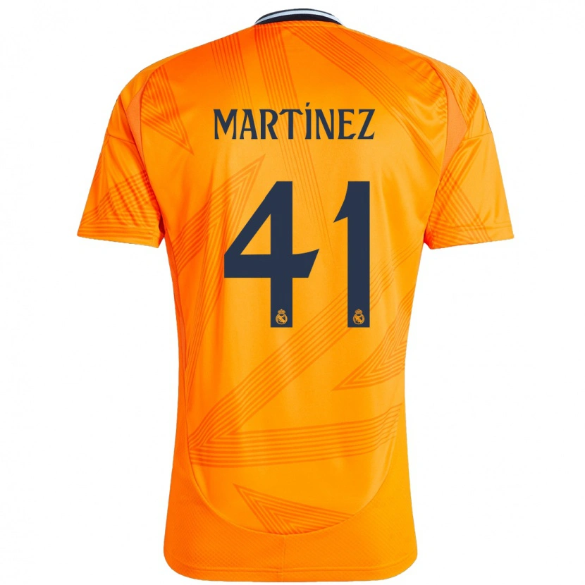 Danxen Bambino Maglia Joan Martínez #41 Arancione Kit Gara Away 2024/25 Maglietta