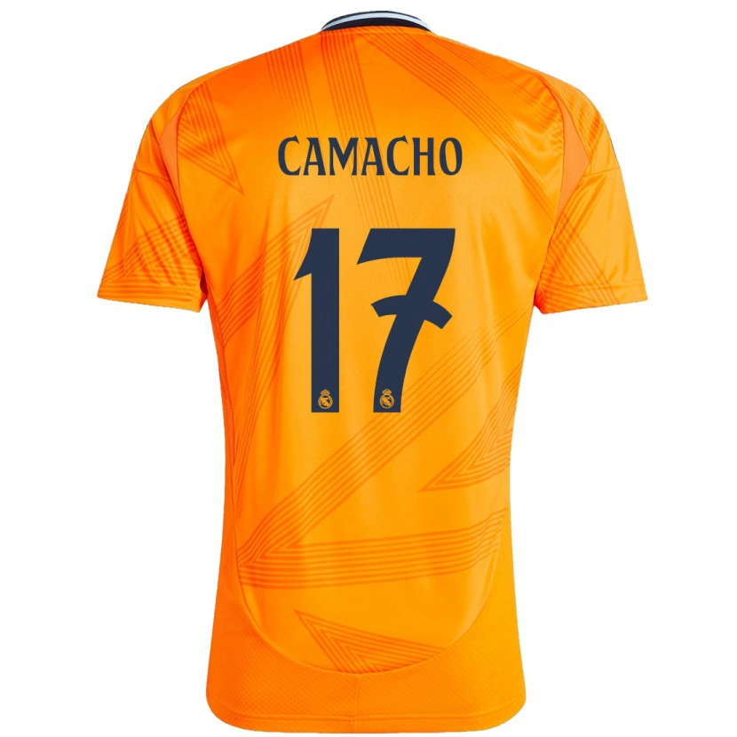 Danxen Bambino Maglia Carla Camacho #17 Arancione Kit Gara Away 2024/25 Maglietta