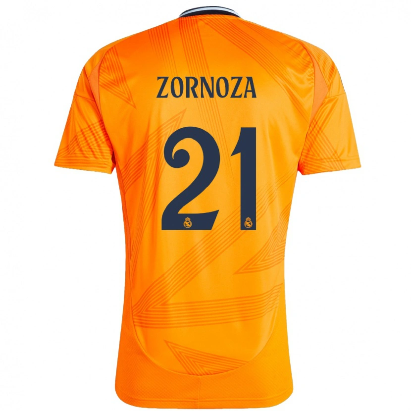 Danxen Bambino Maglia Claudia Zornoza #21 Arancione Kit Gara Away 2024/25 Maglietta