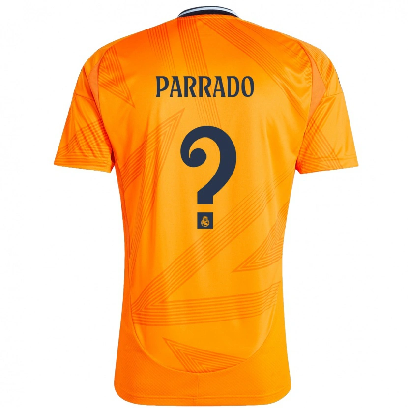 Danxen Bambino Maglia Diego Parrado #0 Arancione Kit Gara Away 2024/25 Maglietta