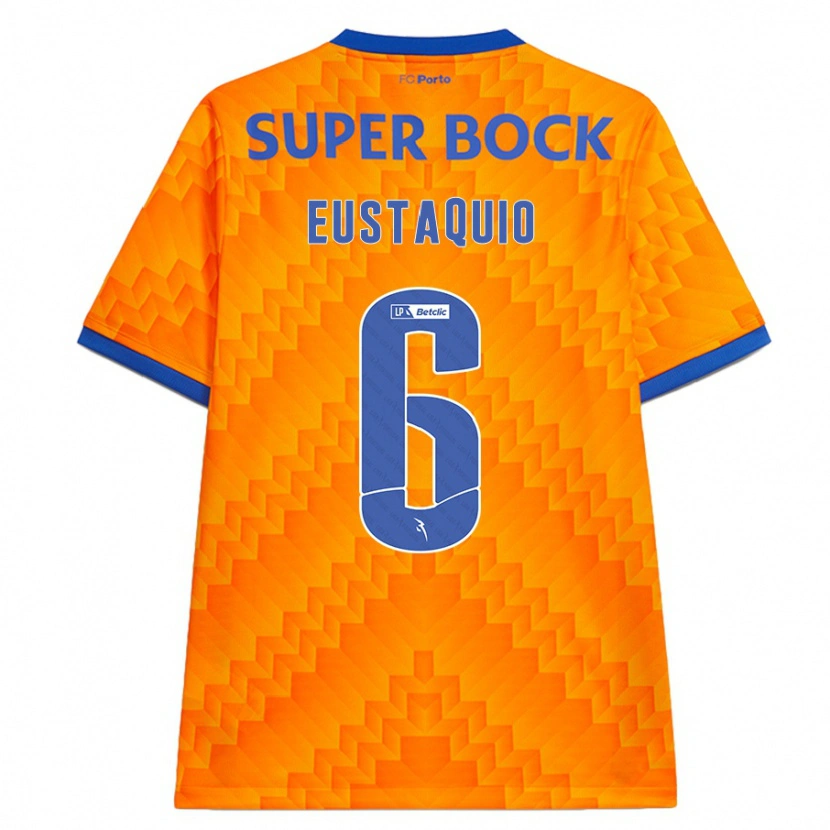 Danxen Bambino Maglia Stephen Eustaquio #6 Arancione Kit Gara Away 2024/25 Maglietta