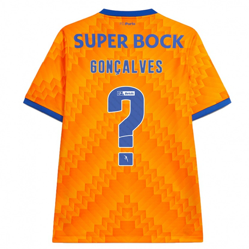 Danxen Bambino Maglia Martim Gonçalves #0 Arancione Kit Gara Away 2024/25 Maglietta