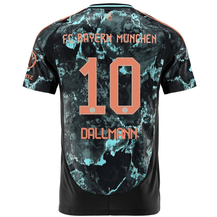 Danxen Bambino Maglia Linda Dallmann #10 Nero Kit Gara Away 2024/25 Maglietta