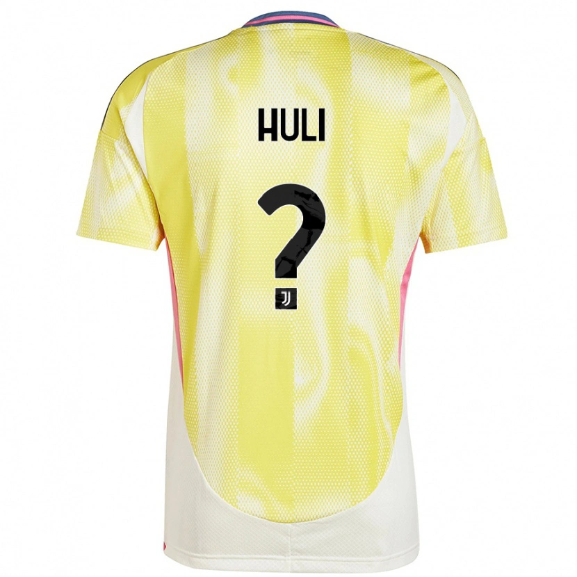 Danxen Bambino Maglia Raffaele Huli #0 Giallo Solare Kit Gara Away 2024/25 Maglietta
