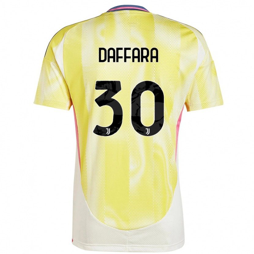Danxen Bambino Maglia Giovanni Daffara #30 Giallo Solare Kit Gara Away 2024/25 Maglietta