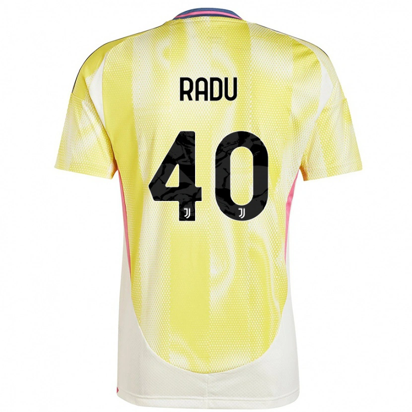 Danxen Bambino Maglia Riccardo Radu #40 Giallo Solare Kit Gara Away 2024/25 Maglietta
