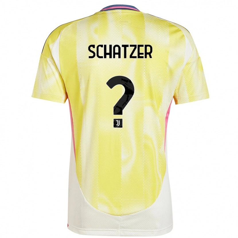 Danxen Bambino Maglia Eva Schatzer #0 Giallo Solare Kit Gara Away 2024/25 Maglietta