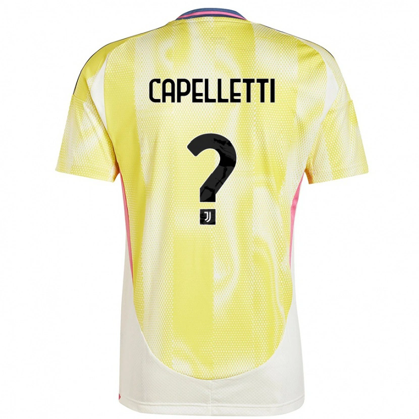 Danxen Bambino Maglia Alessia Capelletti #0 Giallo Solare Kit Gara Away 2024/25 Maglietta