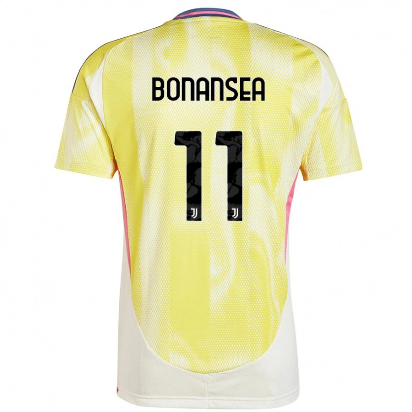 Danxen Bambino Maglia Barbara Bonansea #11 Giallo Solare Kit Gara Away 2024/25 Maglietta