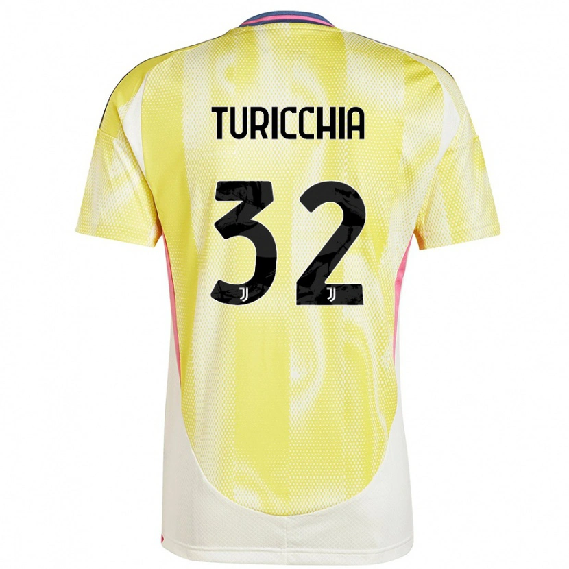 Danxen Bambino Maglia Riccardo Turicchia #32 Giallo Solare Kit Gara Away 2024/25 Maglietta