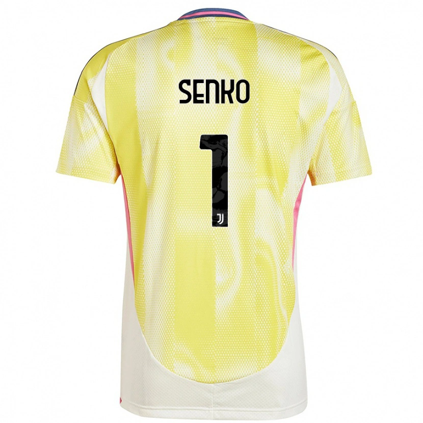 Danxen Bambino Maglia Zsombor Senko #1 Giallo Solare Kit Gara Away 2024/25 Maglietta