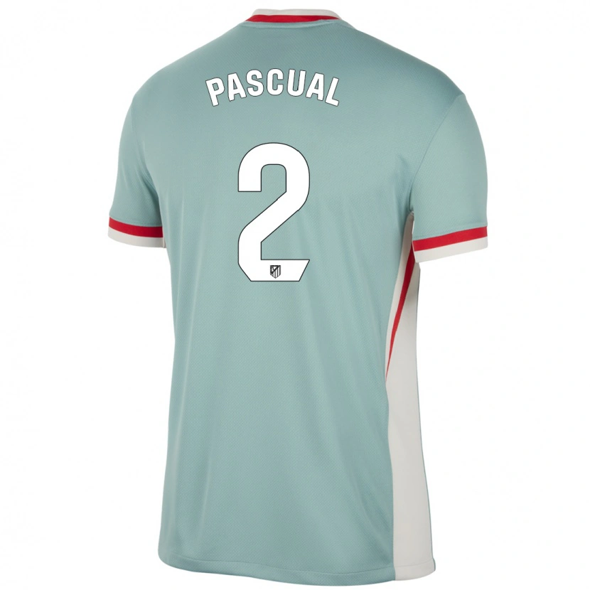 Danxen Bambino Maglia Martín Pascual #2 Beige Chiaro Blu Kit Gara Away 2024/25 Maglietta