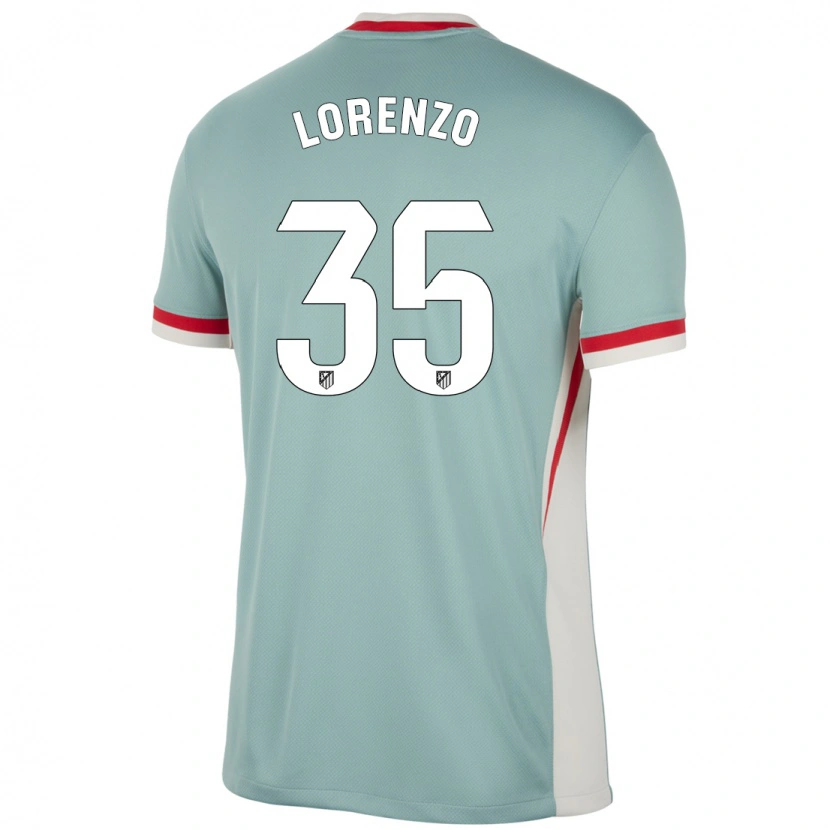 Danxen Bambino Maglia Diego Lorenzo #35 Beige Chiaro Blu Kit Gara Away 2024/25 Maglietta