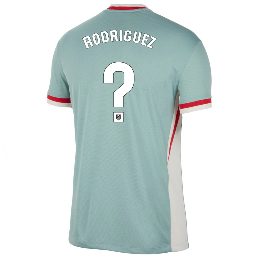 Danxen Bambino Maglia Adrian Rodriguez #0 Beige Chiaro Blu Kit Gara Away 2024/25 Maglietta