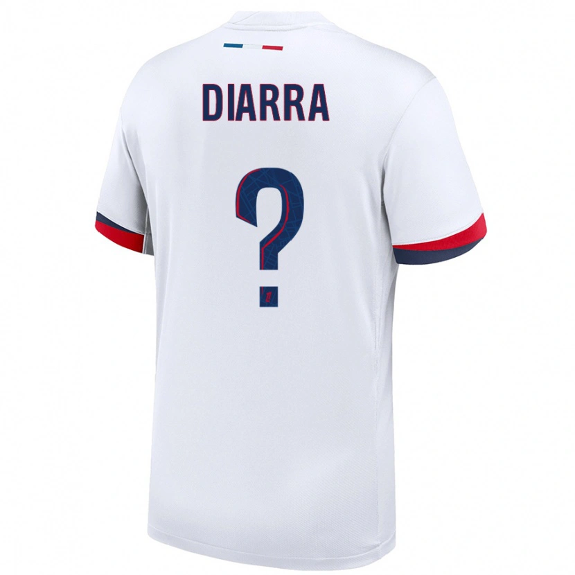 Danxen Bambino Maglia Ibrahim Diarra #0 Bianco Blu Rosso Kit Gara Away 2024/25 Maglietta