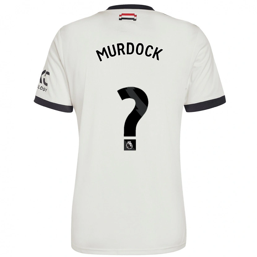 Danxen Bambino Maglia Will Murdock #0 Bianco Sporco Kit Gara Third 2024/25 Maglietta