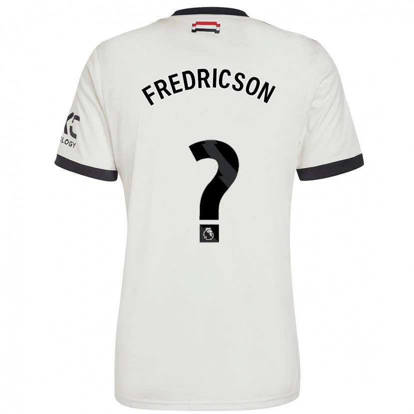 Danxen Bambino Maglia Tyler Fredricson #0 Bianco Sporco Kit Gara Third 2024/25 Maglietta