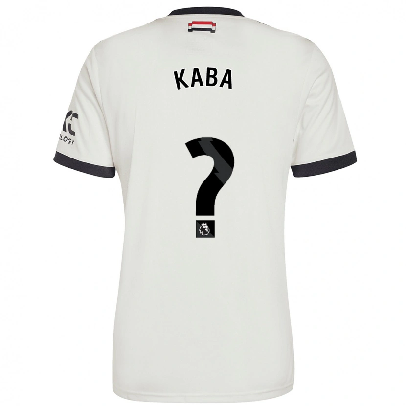 Danxen Bambino Maglia Sekou Kaba #0 Bianco Sporco Kit Gara Third 2024/25 Maglietta