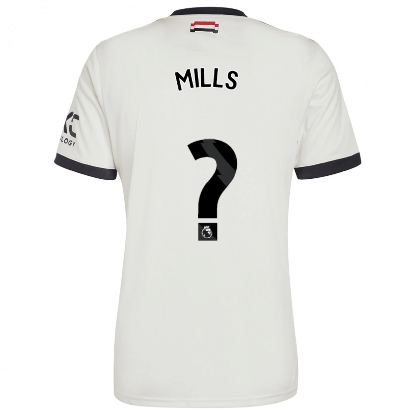 Danxen Bambino Maglia Albert Mills #0 Bianco Sporco Kit Gara Third 2024/25 Maglietta