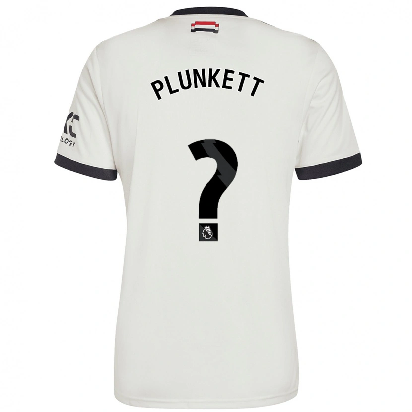 Danxen Bambino Maglia Dante Plunkett #0 Bianco Sporco Kit Gara Third 2024/25 Maglietta