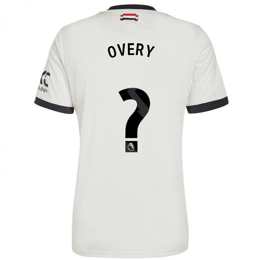 Danxen Bambino Maglia James Overy #0 Bianco Sporco Kit Gara Third 2024/25 Maglietta