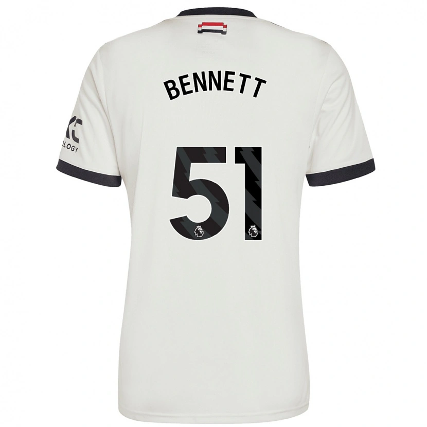 Danxen Bambino Maglia Rhys Bennett #51 Bianco Sporco Kit Gara Third 2024/25 Maglietta