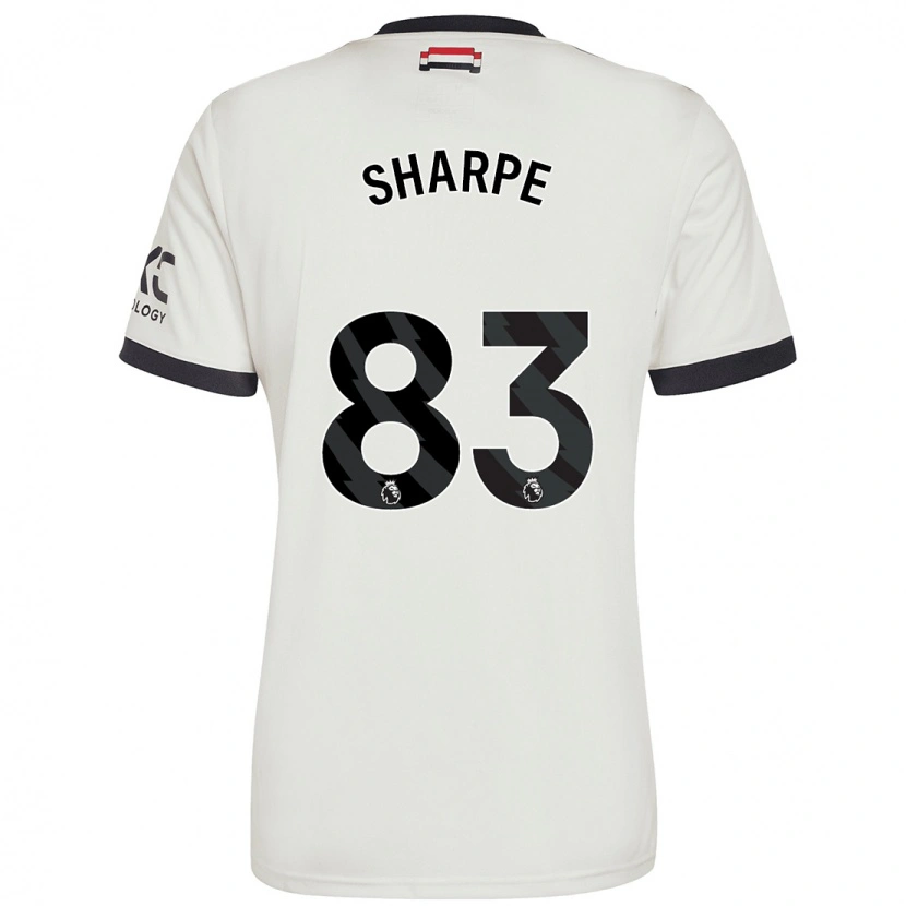 Danxen Bambino Maglia Malachi Sharpe #83 Bianco Sporco Kit Gara Third 2024/25 Maglietta
