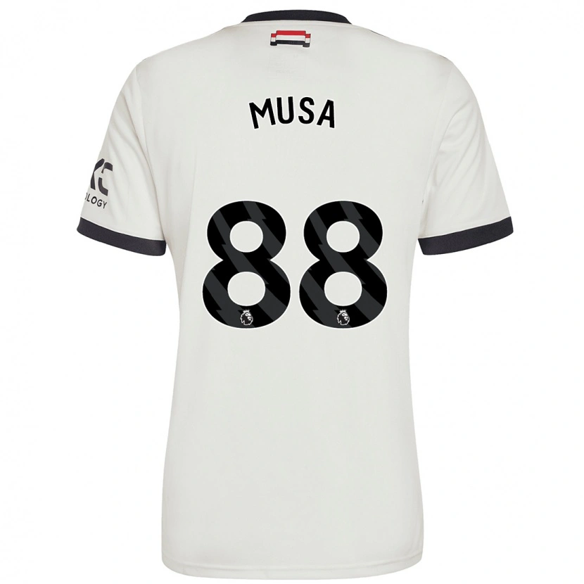 Danxen Bambino Maglia Victor Musa #88 Bianco Sporco Kit Gara Third 2024/25 Maglietta