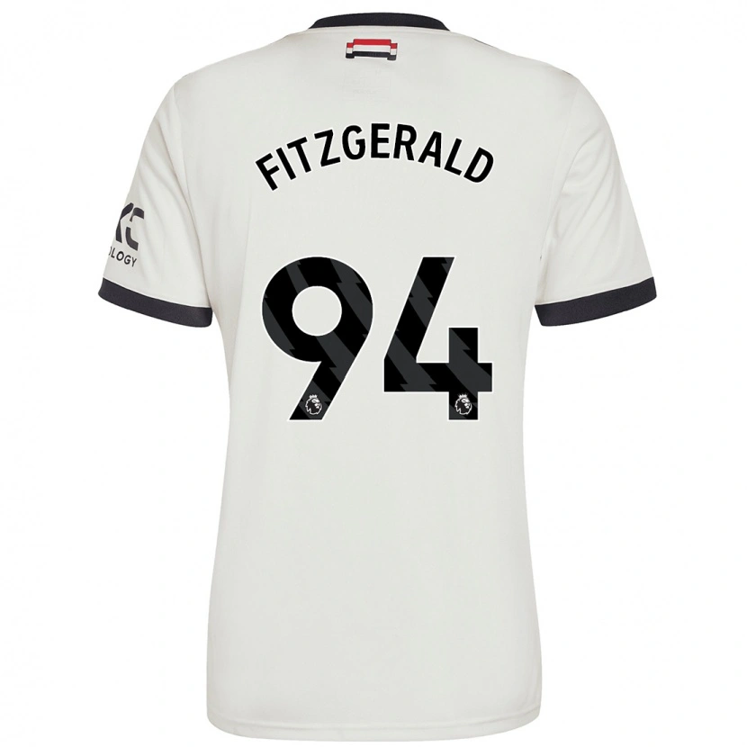 Danxen Bambino Maglia Jayce Fitzgerald #94 Bianco Sporco Kit Gara Third 2024/25 Maglietta