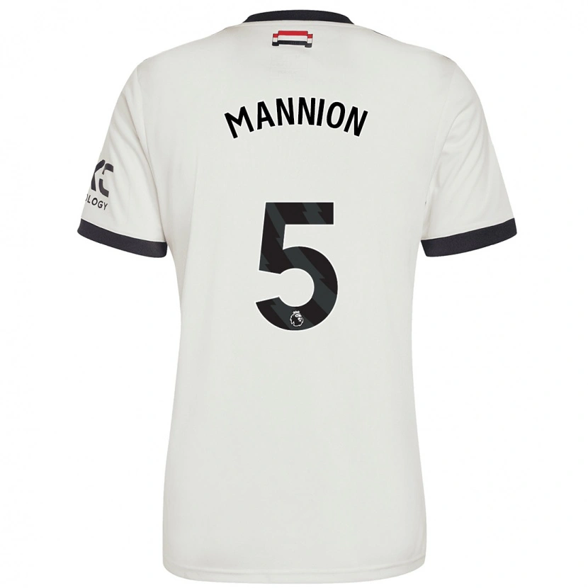 Danxen Bambino Maglia Aoife Mannion #5 Bianco Sporco Kit Gara Third 2024/25 Maglietta