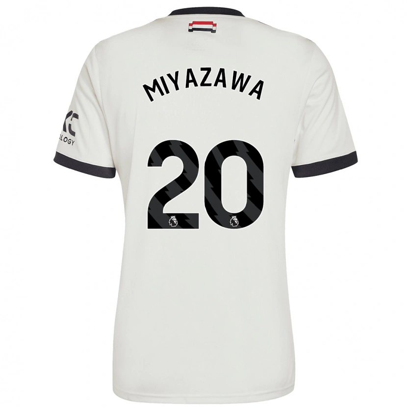 Danxen Bambino Maglia Hinata Miyazawa #20 Bianco Sporco Kit Gara Third 2024/25 Maglietta