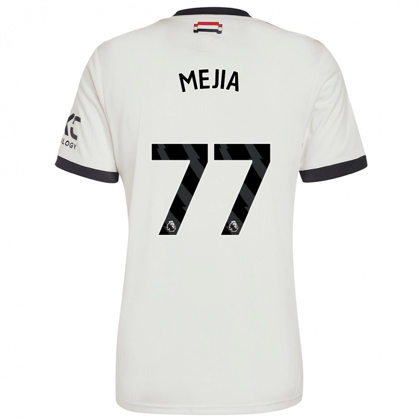 Danxen Bambino Maglia Mateo Mejia #77 Bianco Sporco Kit Gara Third 2024/25 Maglietta