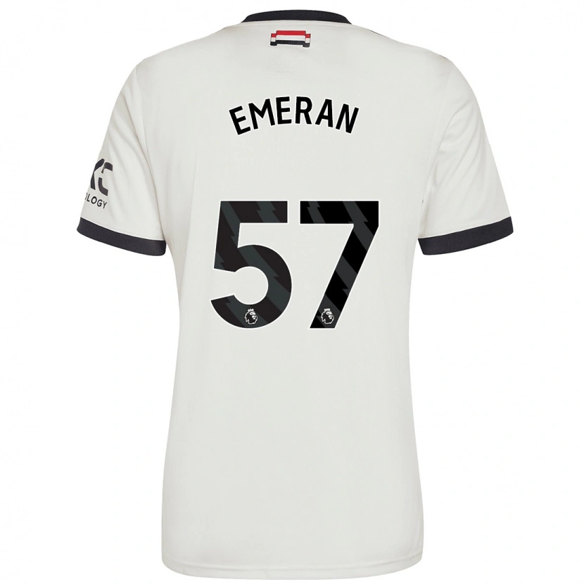 Danxen Bambino Maglia Noam Emeran #57 Bianco Sporco Kit Gara Third 2024/25 Maglietta
