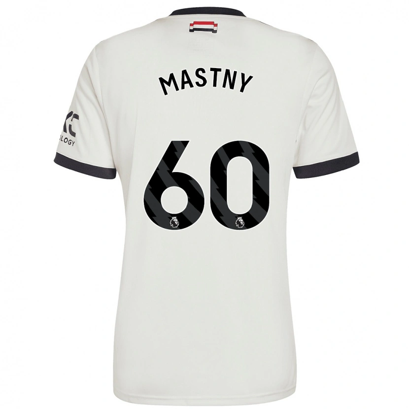 Danxen Bambino Maglia Ondrej Mastny #60 Bianco Sporco Kit Gara Third 2024/25 Maglietta