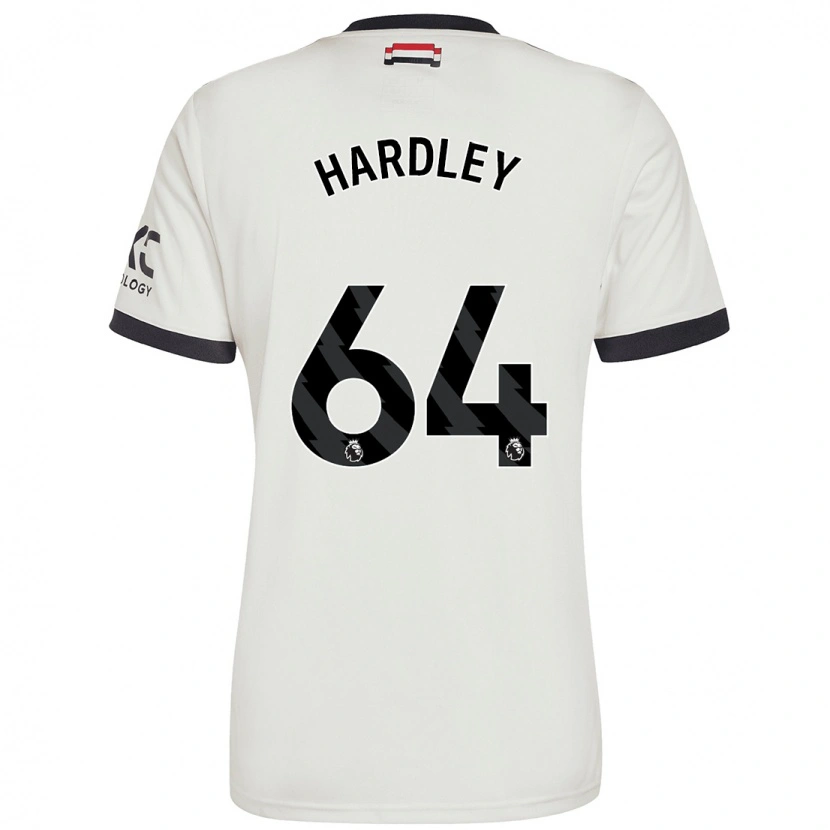 Danxen Bambino Maglia Bjorn Hardley #64 Bianco Sporco Kit Gara Third 2024/25 Maglietta