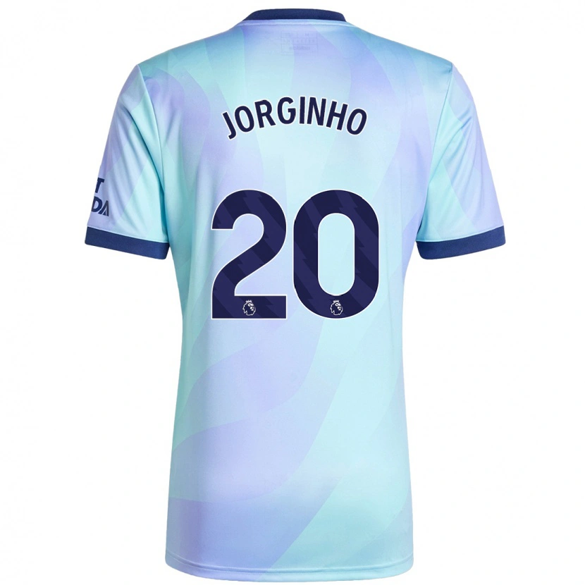 Danxen Bambino Maglia Jorginho #20 Acquamarina Kit Gara Third 2024/25 Maglietta