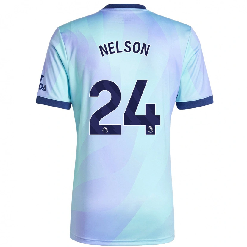 Danxen Bambino Maglia Reiss Nelson #24 Acquamarina Kit Gara Third 2024/25 Maglietta