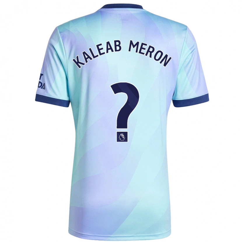 Danxen Bambino Maglia Kaleab Meron #0 Acquamarina Kit Gara Third 2024/25 Maglietta